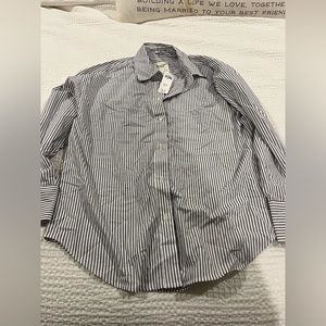 Abercrombie striped button up NWT